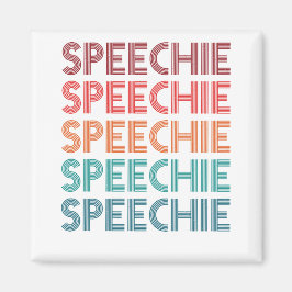 Speechie Retro Tal Pathologist SLP Magnet