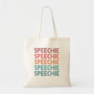 Speechie Retro Tal Pathologist SLP Tygkasse