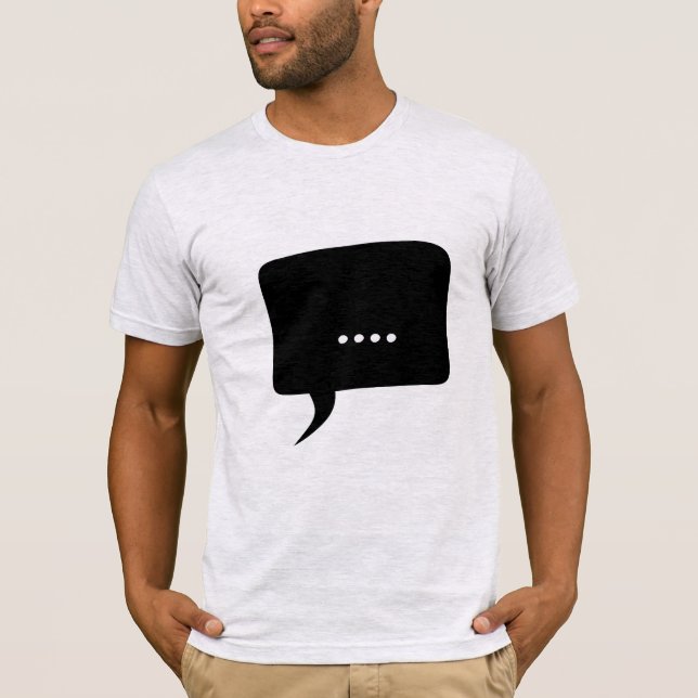 Speechless! Funny Manar appart-Shirt T Shirt (Framsida)