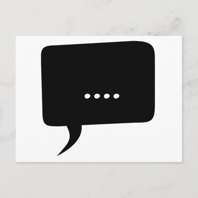 Speechless! Funny vykort (Framsida)