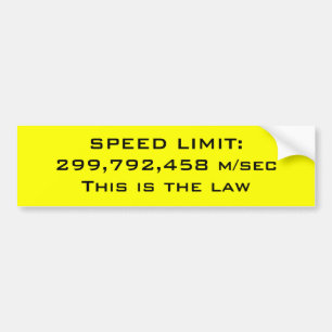 Speed begränsar bildekal