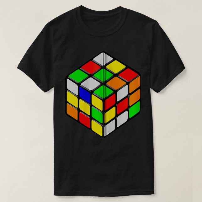 Speed Cubing Puzzle Cube for Men Women Zip  T Shirt (Design framsida)