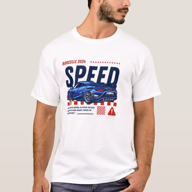 Speed – Fast Life Shirt for Racing and Action Fans T (Framsida)