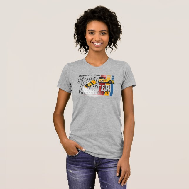 Speed Hunter | Kvinnor Slank Passform T Shirt (Hel framsida)