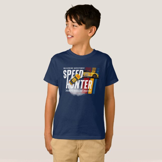 Speed Hunter (Mörkt läge) | Barn T Shirt (Hel framsida)