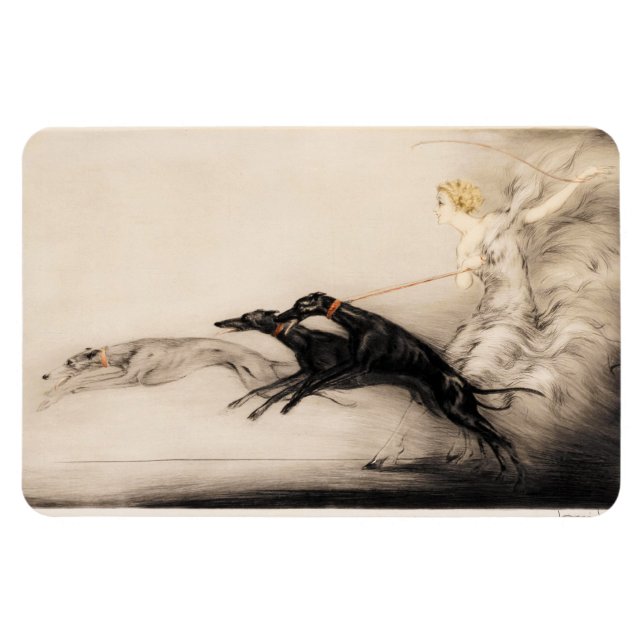 Speed II, Vitesse, 1933 av Louis Icart Magnet (Horisontell)