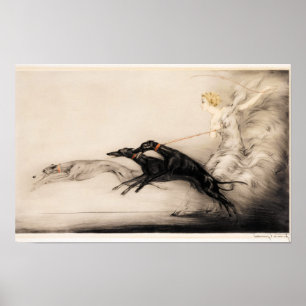 Speed II, Vitesse, 1933 av Louis Icart Poster