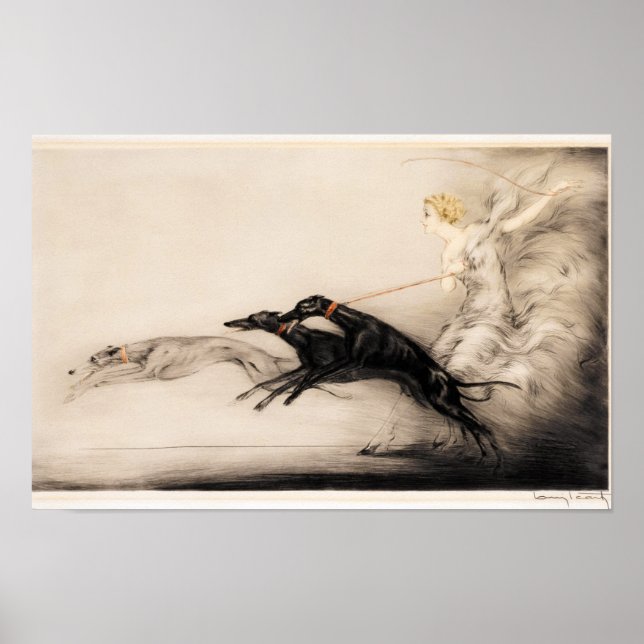 Speed II, Vitesse, 1933 av Louis Icart Poster (Framsidan)