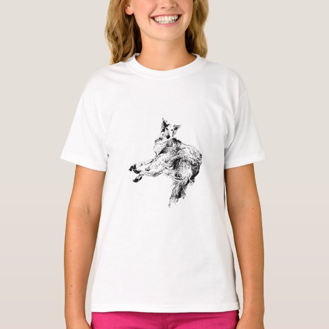 Speed in Silence – Silken Windhound T Shirt (Framsida)