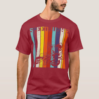 Speed Junkie Dirt Bike Retro Motocross Tävling Gif T Shirt