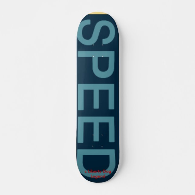 SPEED LIBERTY DOG PRO TÄVLING SKATEBOARD BRÄDA 20,5 CM (Framsida)