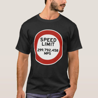 Speed limit sign of light (Europe) T Shirt