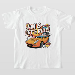 Speed Racer 6-årspresent för barn som älskar bilar T Shirt