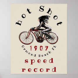 speed record ormond beach poster