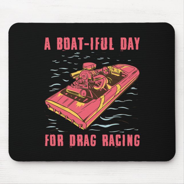 Speedbåts Dragracing Powerboat Racing Entusiast Musmatta (Framsidan)