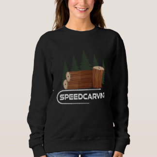 Speedcarving Motorsåg Träsnideri Träfigurer Träd T Shirt