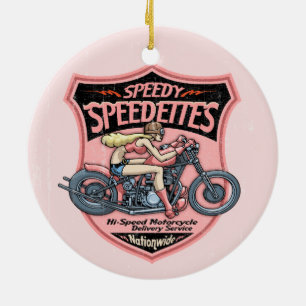 Speedettes Julgransprydnad Keramik