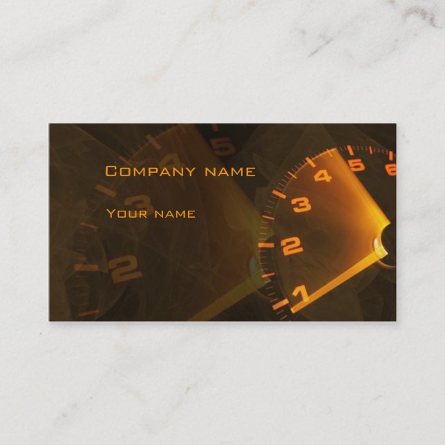 Speedmeter visitkort (Framsida)