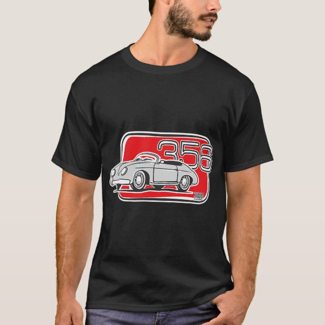 Speedster 356 Cabrio Classic Car T-Shirt (Framsida)