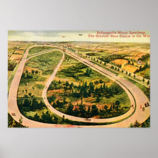 Speedway, Indiana, äldsta fungerande Tävling-spår Poster (Framsidan)
