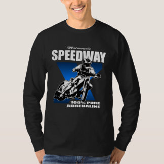 Speedway railway sport motorcycle racing driver t shirt