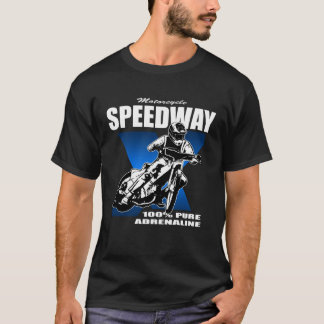 Speedway railway sport motorcycle racing driver t shirt