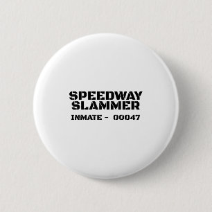 Speedway Slammer. Fängelsefånge 47 kostnadsdräkt _ Knapp