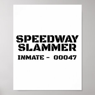 Speedway Slammer. Fängelsefånge 47 kostnadsdräkt _ Poster