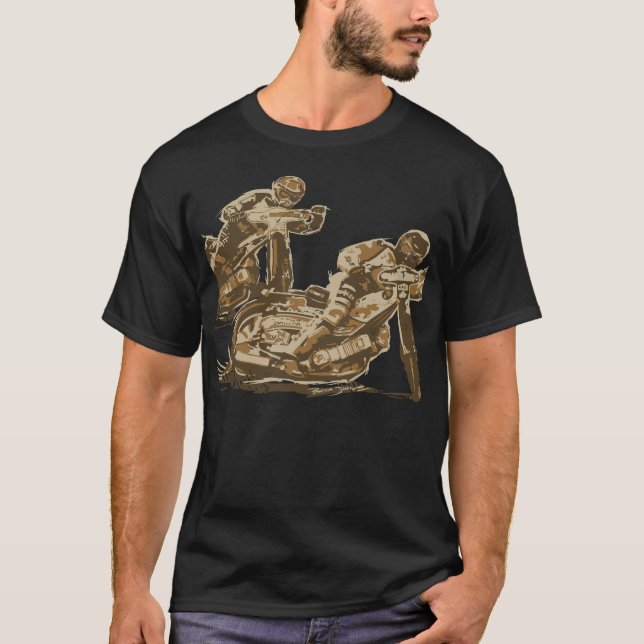 SpeedwaymotorcykelRacers T Shirt (Framsida)