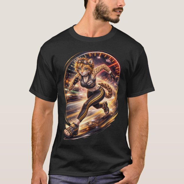 Speedy Cheetah T Shirt (Framsida)