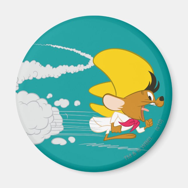 SPEEDY GONZALES™ Springar i färg Magnet (Framsidan)