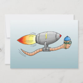 Speedy Rocket Mask Birthday Card Kort