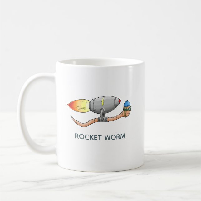 Speedy Rocket Mask Kaffemugg (Vänster)