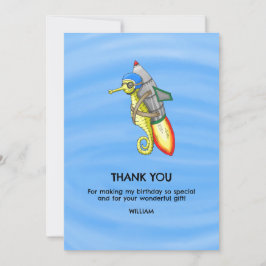 Speedy Rocket Seahorse - tackkort Tack Kort