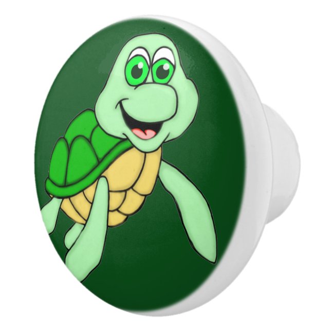 Speedy Turtle Ceramic Knob Knopp (Höger)