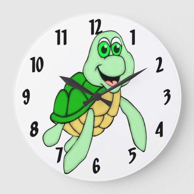 Speedy Turtle Stor Klocka (Framsida)