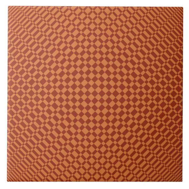 "Spegel"| Amberglow på Terracotta| Kakelplatta (Framsidan)