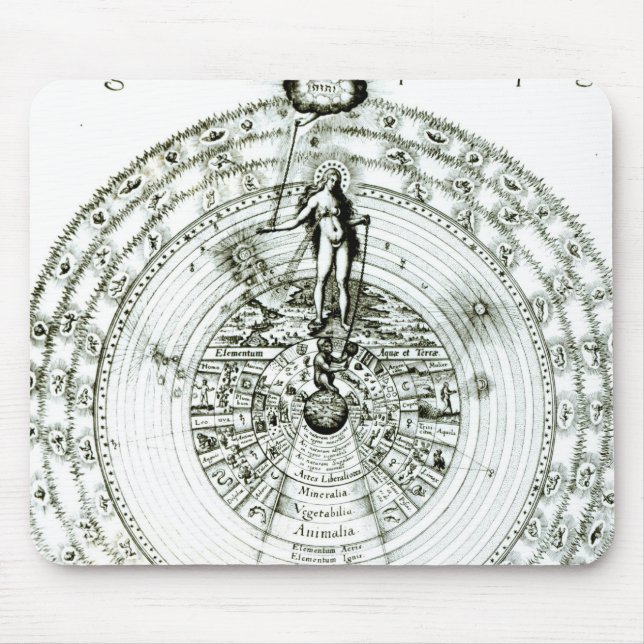 Spegel av naturen i sin helhet, en likhet av konst musmatta (Framsidan)