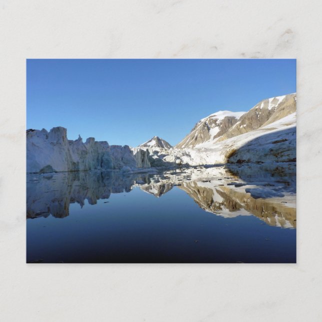 Spegel bilder i Svalbard Vykort (Framsida)