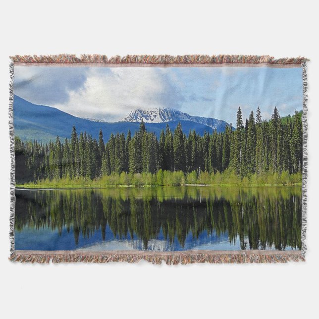 Spegel-bildvridsvevband Filt (Framsidan)