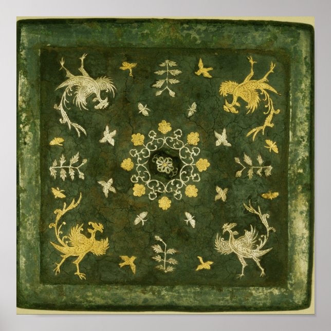 Spegel, brons med lackerad rygg poster (Framsidan)