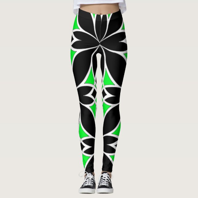 Spegel-Celtic ( Grön ) Leggings (Framsida)