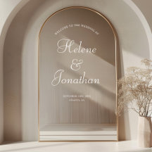 Spegel Decal för det moderna välkomsttecknet i Ele