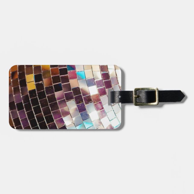 Spegel Disco Boll Bagagebricka (Horisontell Framsida)