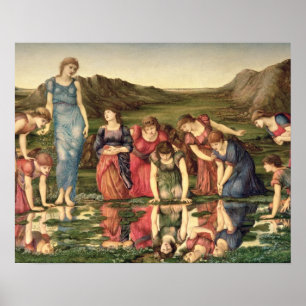 Spegel i Venus, 1870-76 (olja på arbetsyta) Poster