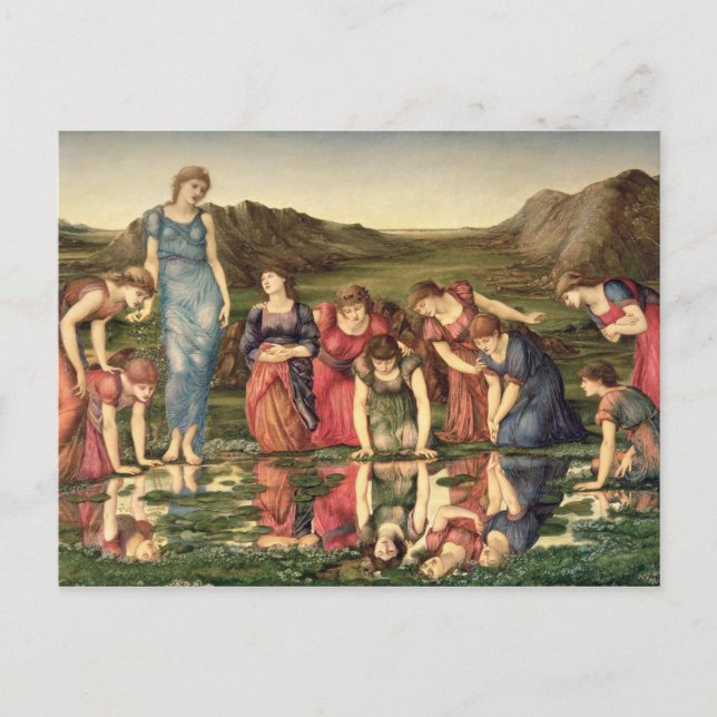 Spegel i Venus, 1870-76 (olja på arbetsyta) Vykort (Framsida)