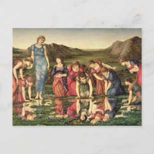 Spegel i Venus, 1870-76 (olja på arbetsyta) Vykort
