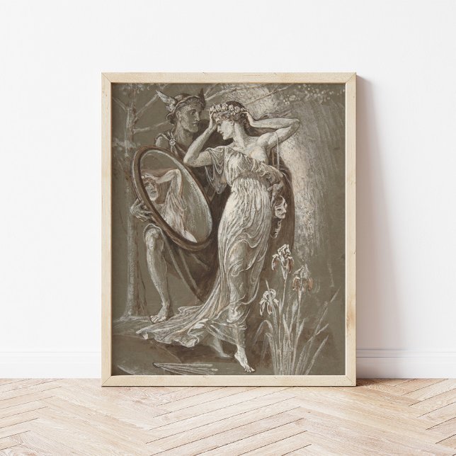 Spegel i Venus | Walter Crane Poster (Skapare uppladdad)