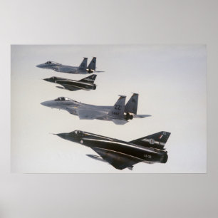 Spegel III's och F-18 Hornets Poster