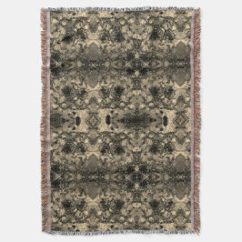 Spegel med strålande utseende, klassisk beige unic filt